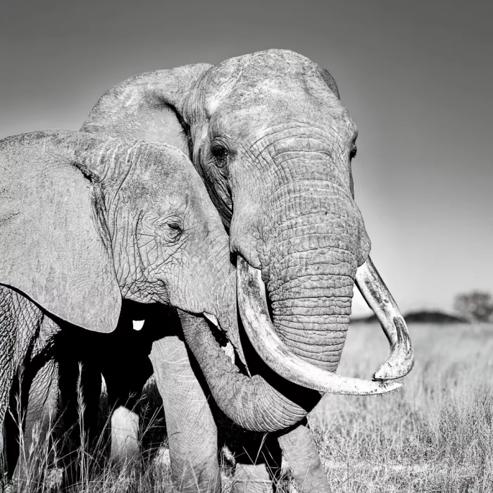 B, Sophie: Elephant trunk ‘kiss’