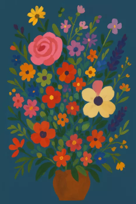 Studio, Floral Frida: Nachts Garten
