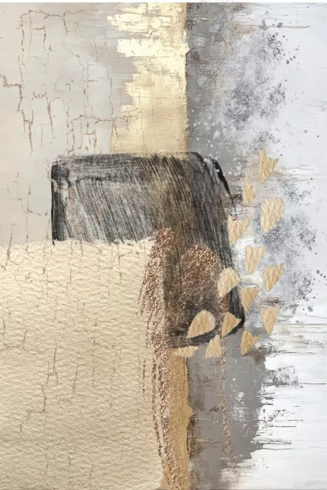 Moss, Ann Sally: Grau und Gold 2