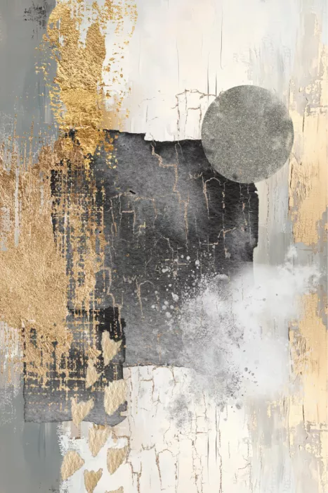 Moss, Ann Sally: Grau und Gold 1