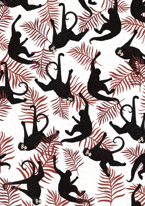 Nicholas: Affe Vintage-Muster