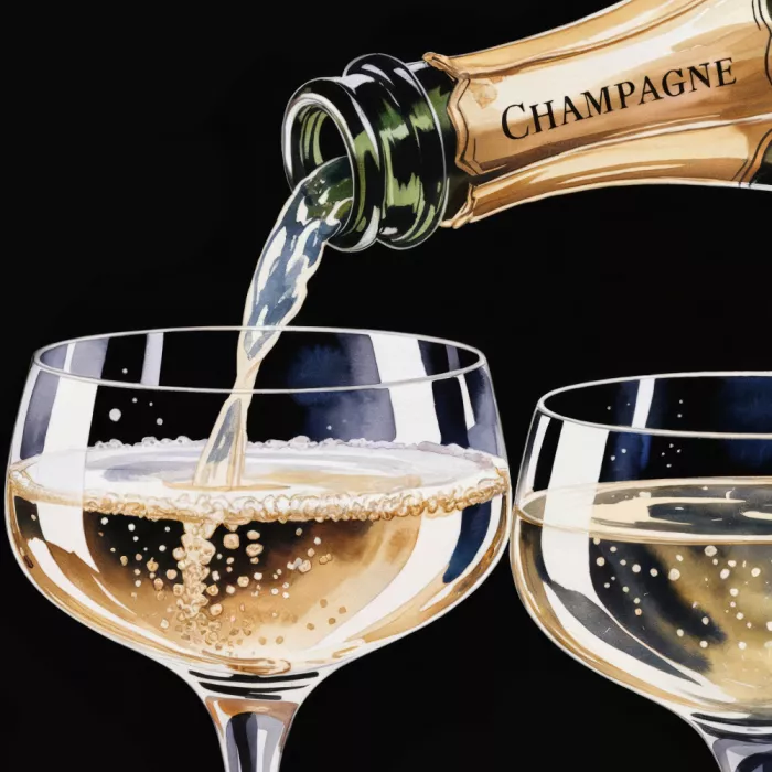 Magnusson, Andreas: Pouring Champagne