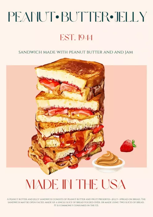 Khokhar, Nazma: Stapel von Erdnussbutter- und Gelee-Sandwiches