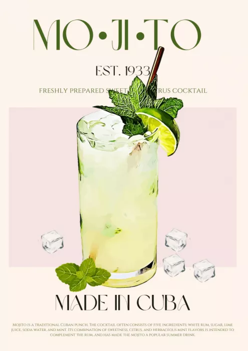 Khokhar, Nazma: Mojito-Cocktail-Druck