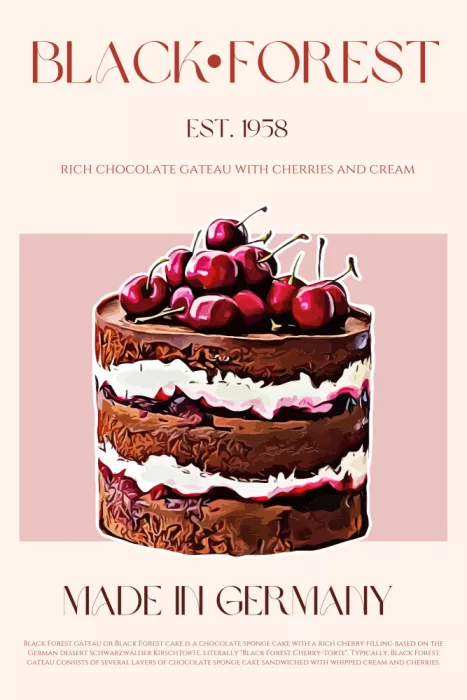 Khokhar, Nazma: Schwarzwälder Torte Druck