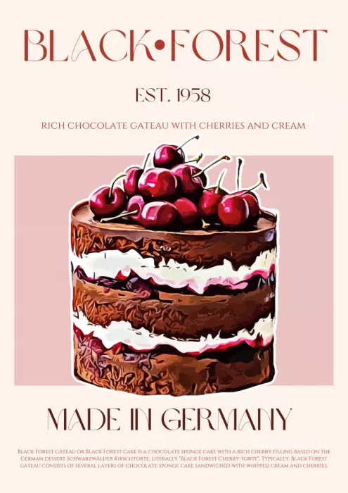 Khokhar, Nazma: Schwarzwälder Torte Druck