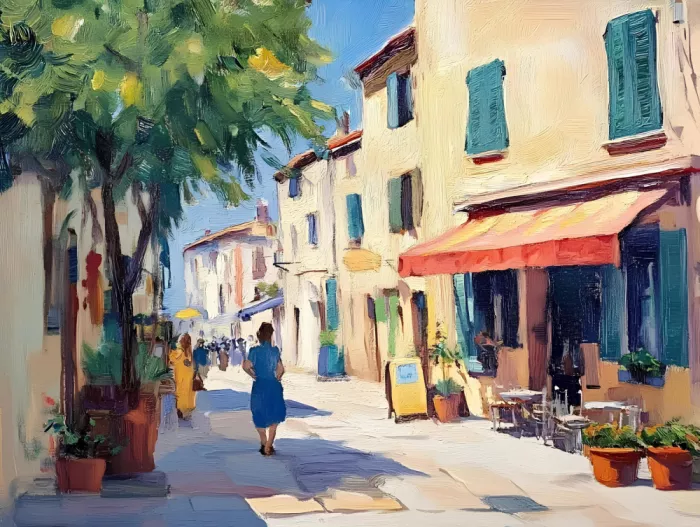 Elena, Avanesova: Escena callejera en Mallorca
