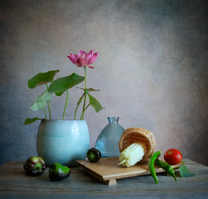 Zhou, Fangping: Lotus and Garden Harvest