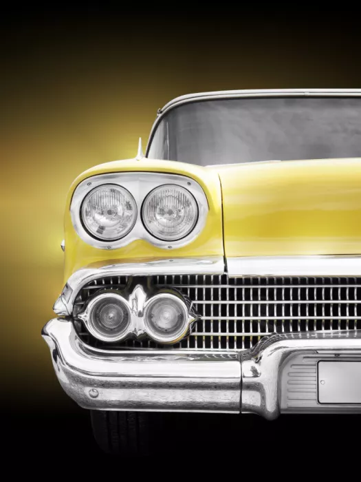 Gube, Beate: American classic car Bel Air 1958 Front