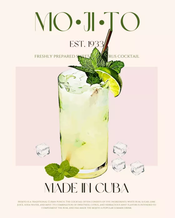 Khokhar, Nazma: Mojito Print Cóctel