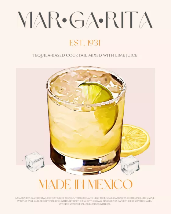 Khokhar, Nazma: Margarita Cocktail Druck
