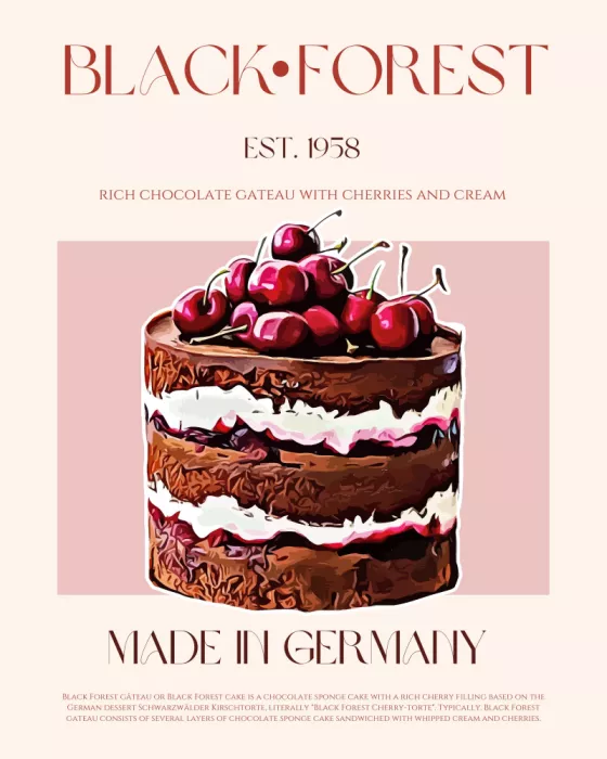 Khokhar, Nazma: Schwarzwälder Torte Druck