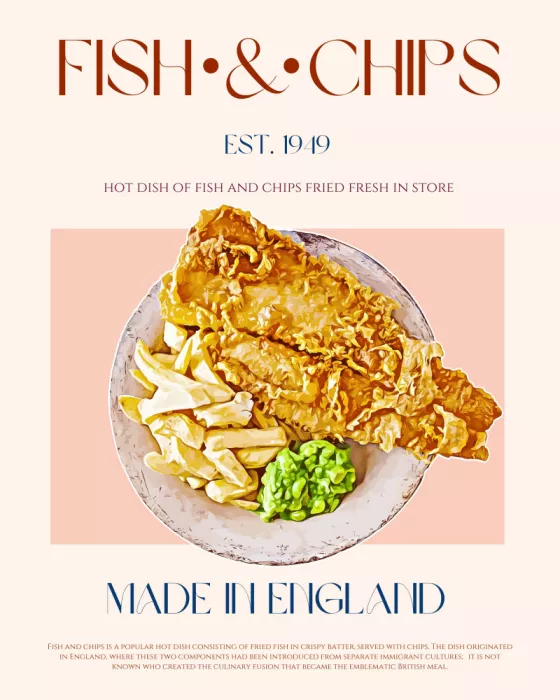 Khokhar, Nazma: Plato Clásico de Fish and Chips