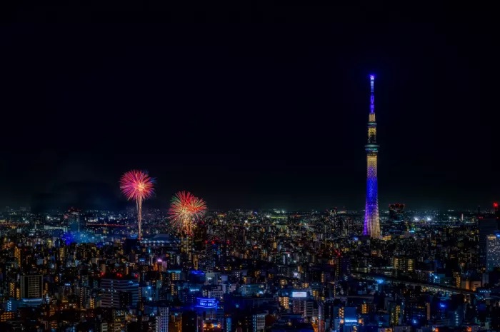 KURAHASHI, YUTAKA: Tokyo Skytree and Fireworks