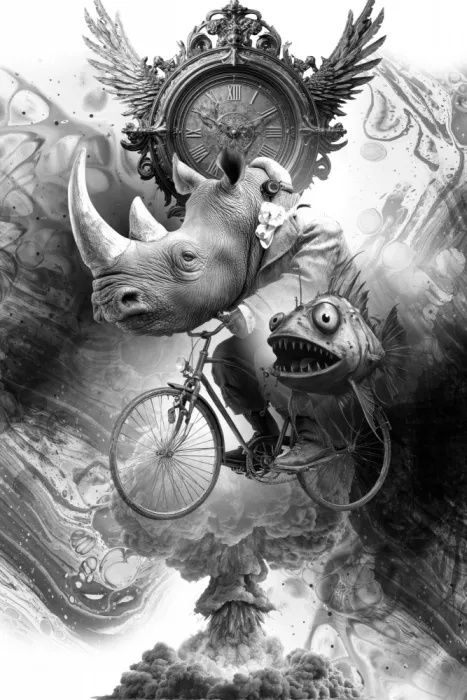 Kulik, Rafal: Poster Schwarzweiß Surreale Kunst 39