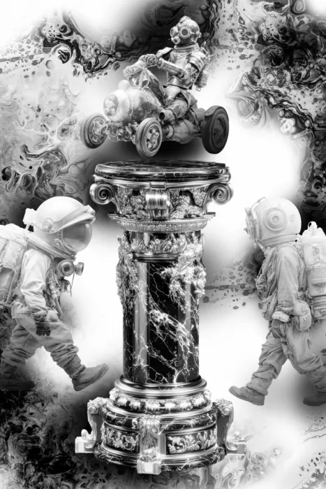Kulik, Rafal: Poster Surreal Mono Illustration 27