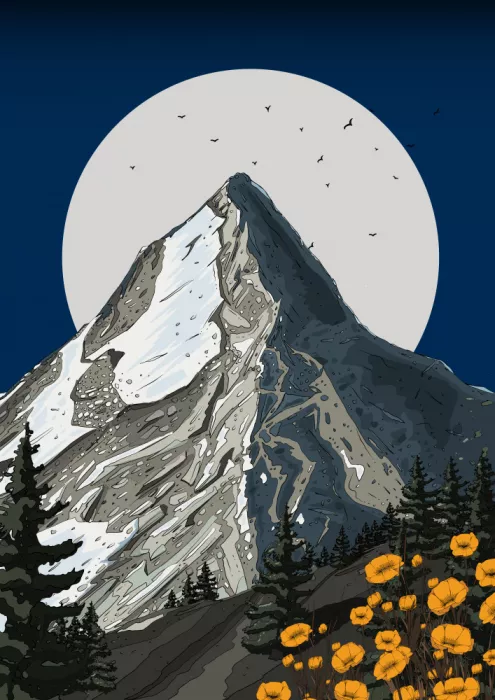 Nicholas: Montagna svizzera innevata