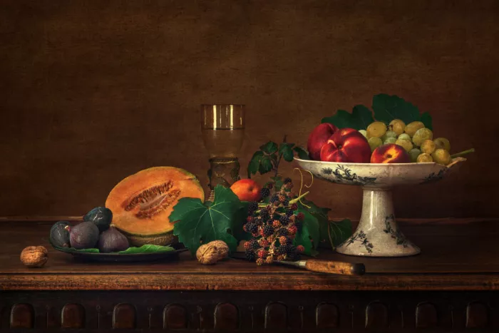 Marcel, Christian: Bodegón con frutas
