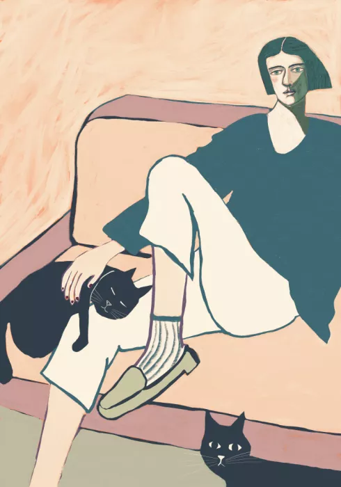 Bursic, Sharyn: Frau, Katze, schwarze Katze