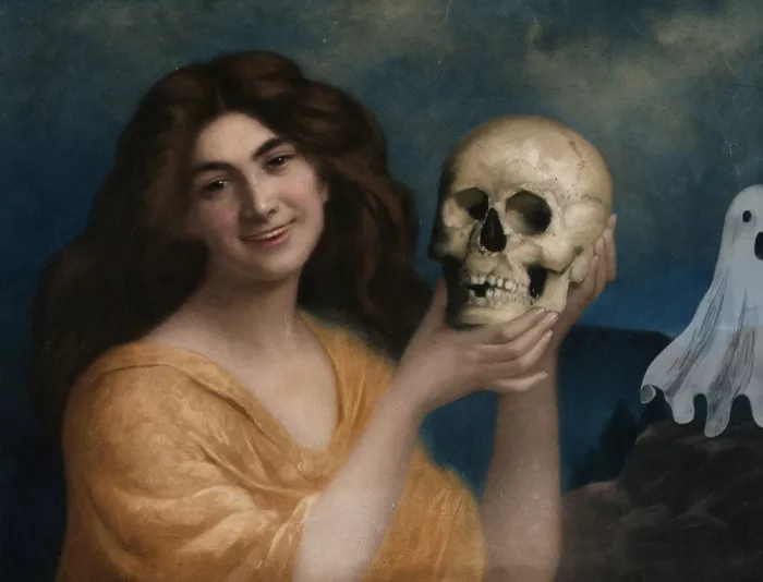 Concept, Art The: Collage di pittura Halloween