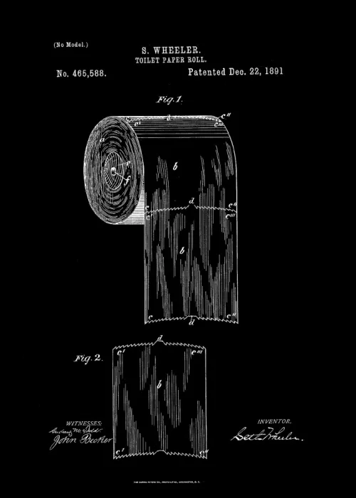 Magnusson, Andreas: Toilettenpapier-Patent 1891