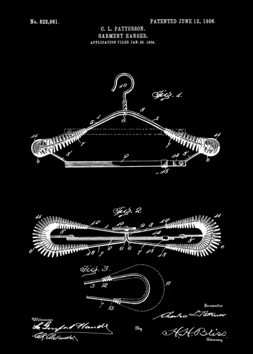 Magnusson, Andreas: Kleiderständer Patent 1906