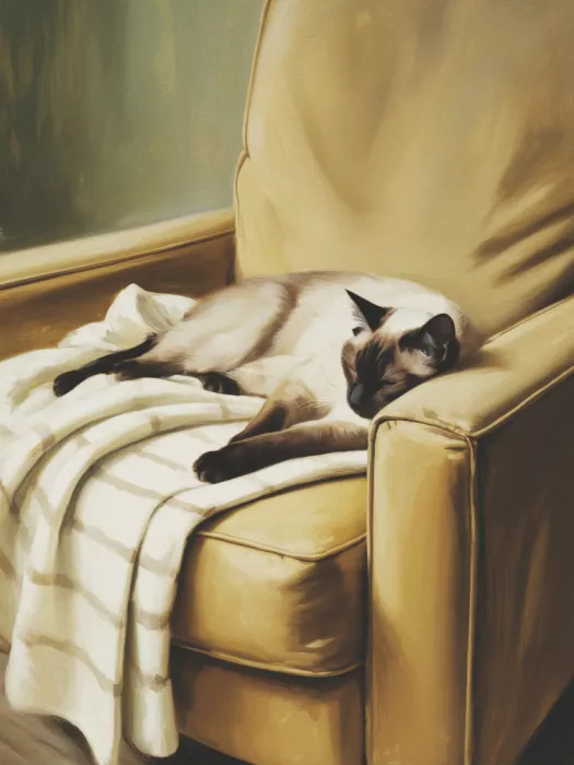Magnusson, Andreas: Gato siamés durmiendo
