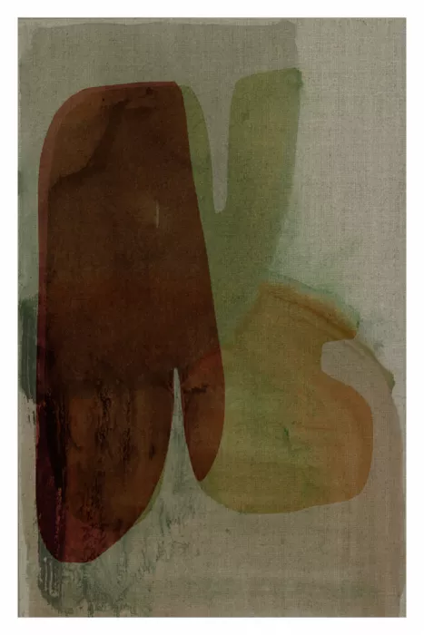 cartissi: Abstracción rojo quemado y verde