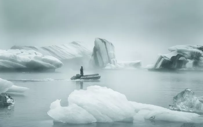 Zhang, Joan: Plage de Diamant en Islande