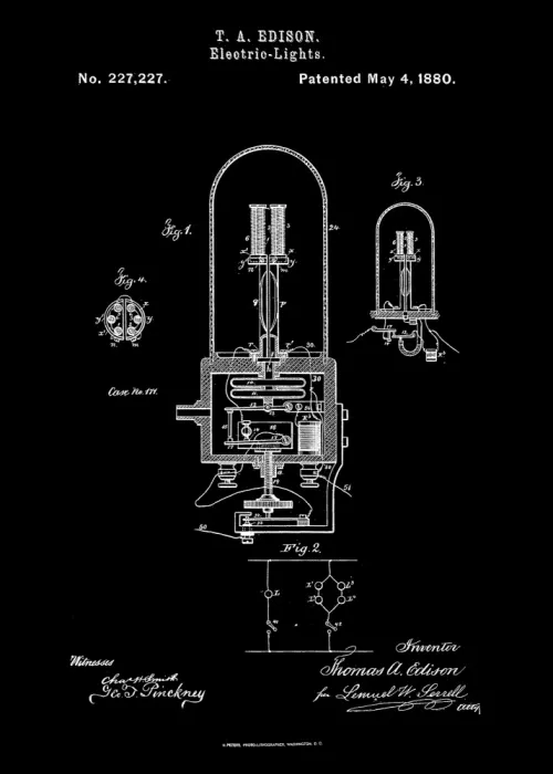 Magnusson, Andreas: Elektropatent Glühlampen 1880