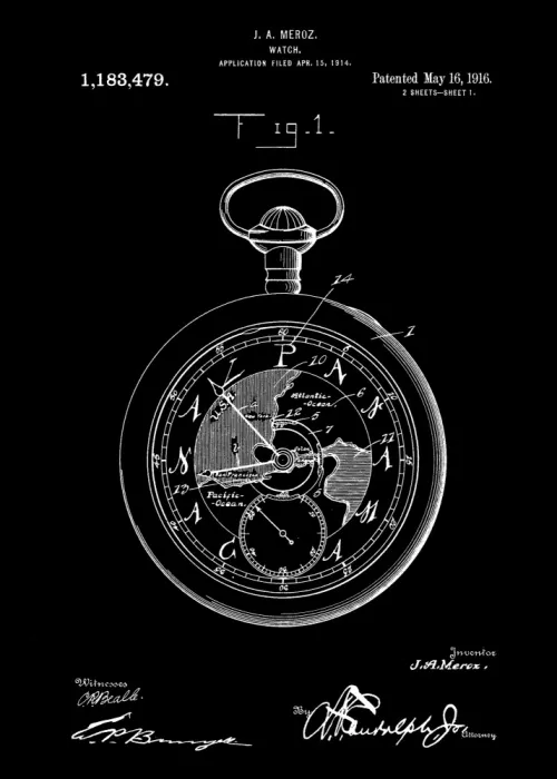 Magnusson, Andreas: Uhrenpatent 1916