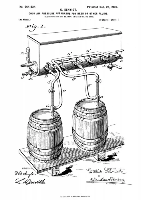 Magnusson, Andreas: Apparat für Bier Patent 1944