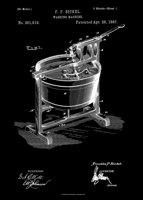 Magnusson, Andreas: Washing Machine Patent 1887