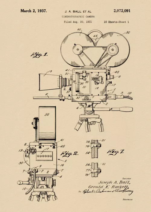 Magnusson, Andreas: Kinematographischer Kamerapatent 1937