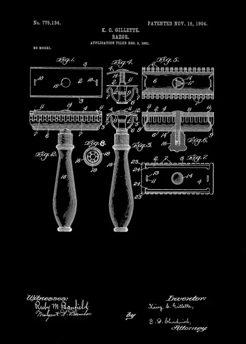 Magnusson, Andreas: Razor Patent 1904