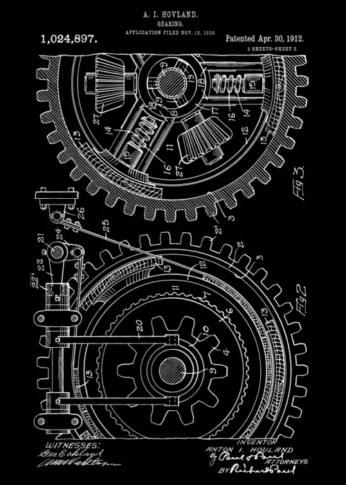 Magnusson, Andreas: Gearing Patent 1912