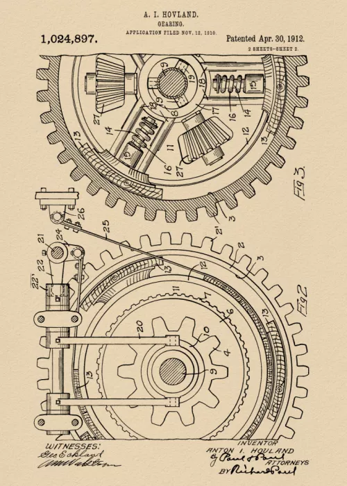 Magnusson, Andreas: Getriebepatent 1912