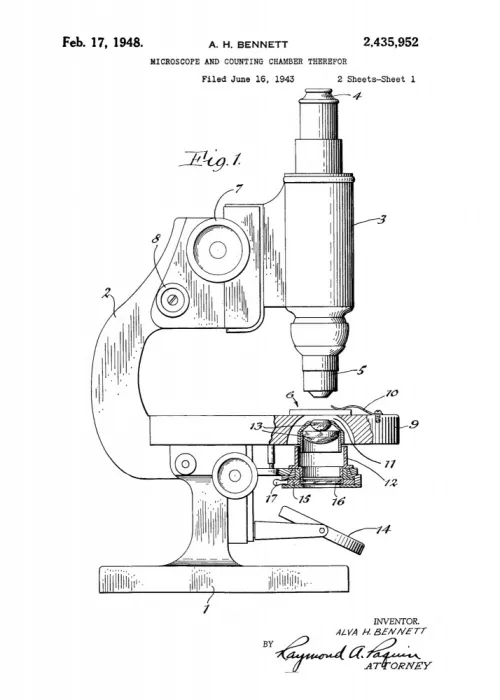 Magnusson, Andreas: Microscope Patent 1948