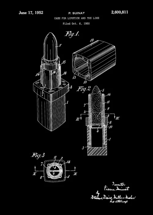 Magnusson, Andreas: Lippenstift-Etui Patent 1952