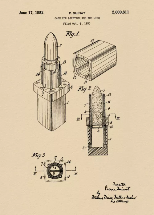 Magnusson, Andreas: Lippenstiftdose Patent 1952