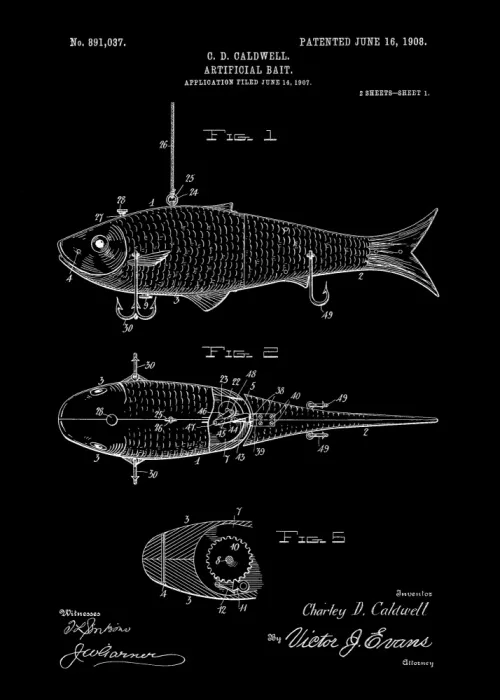 Magnusson, Andreas: Patente de Cebo Artificial 1908