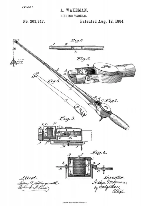 Magnusson, Andreas: Fishing Tackle Patent 1884