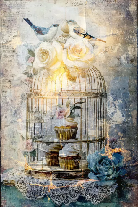 Kulik, Rafal: Blumen Zuhause Kunstillustration 6