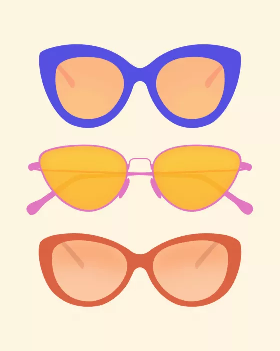 Artprink: Bold Retro Sunglasses