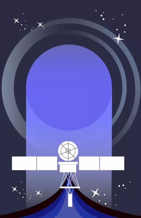 Nicholas: Satélite espacial retro