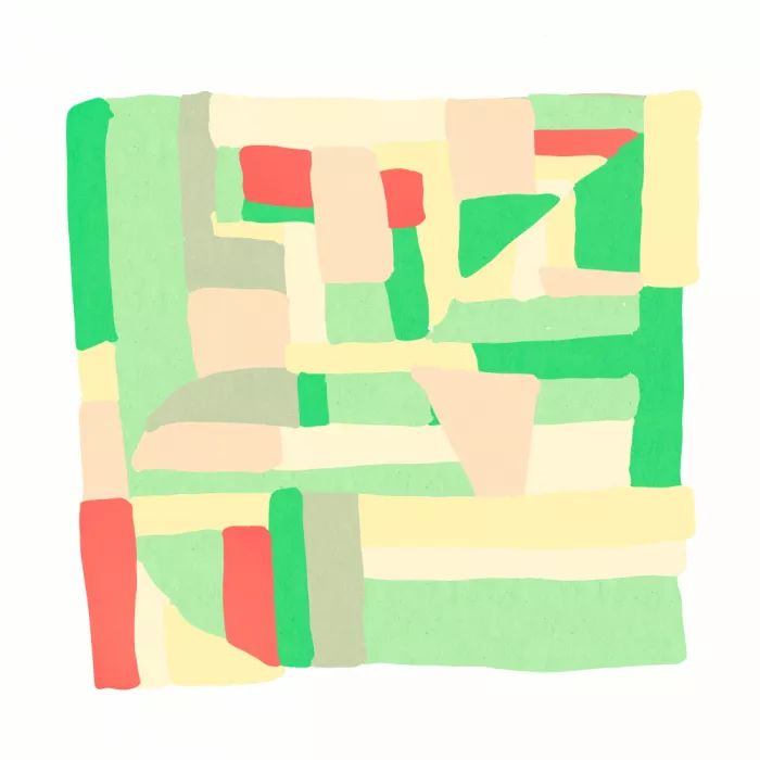Bursic, Sharyn: Forme astratte in verde pastello
