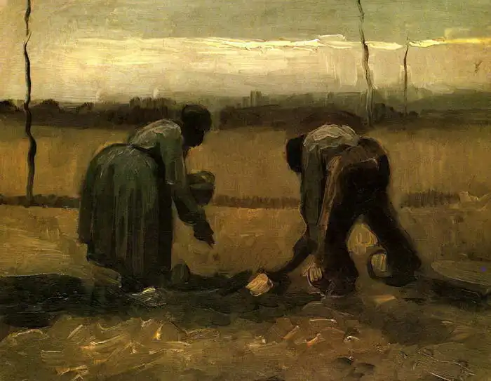 Gogh, Vincent van: Sedláci okopávající brambory