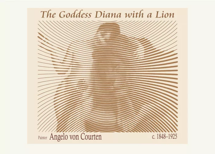 Project, Doa: Bohyně Diana s lvem – Angelo Von Courten (1848–1925)