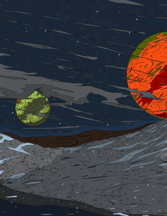 Nicholas: Science-Fiction-Landschaft