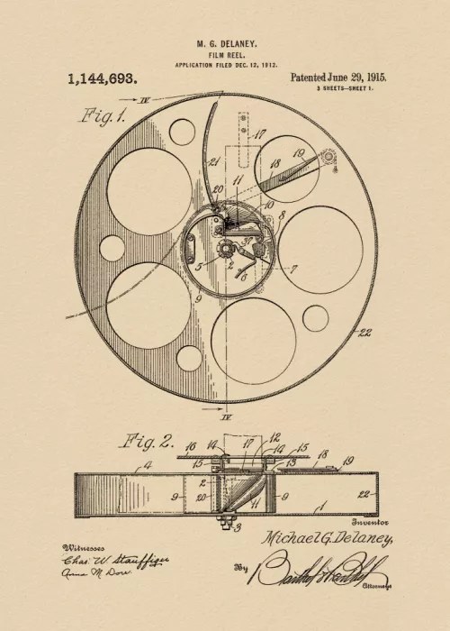 Magnusson, Andreas: Filmspulen-Patent 1915